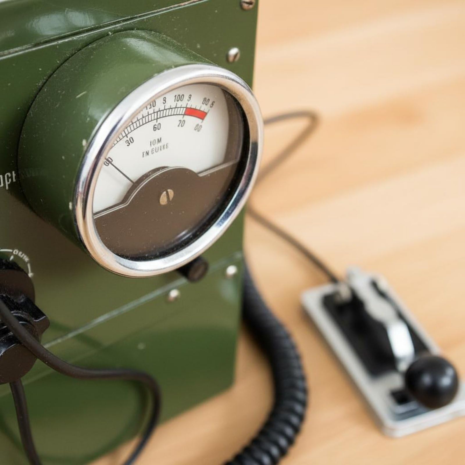 Comunicazione Apparecchio Telegrafo Retrò Modello Radiotrasmissione Accessorio Collezionismo Elemento Decorativo Realistico Adatto per Spazi di Studio, Verde