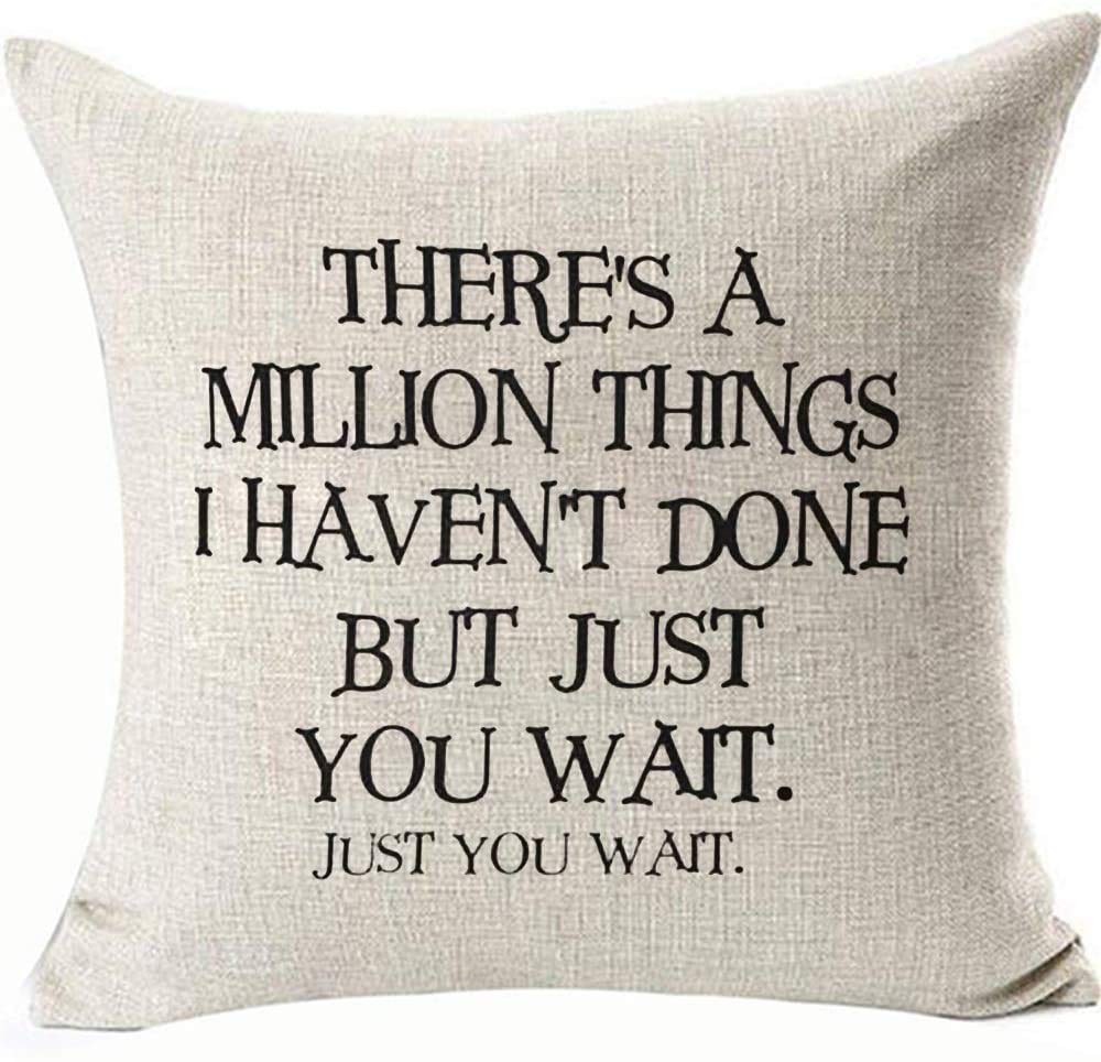 Giftme Hamilton Musical Pillows Cushion Covers There's a Million Things But just you wait Music Pillowcases Linen Cushion Cover