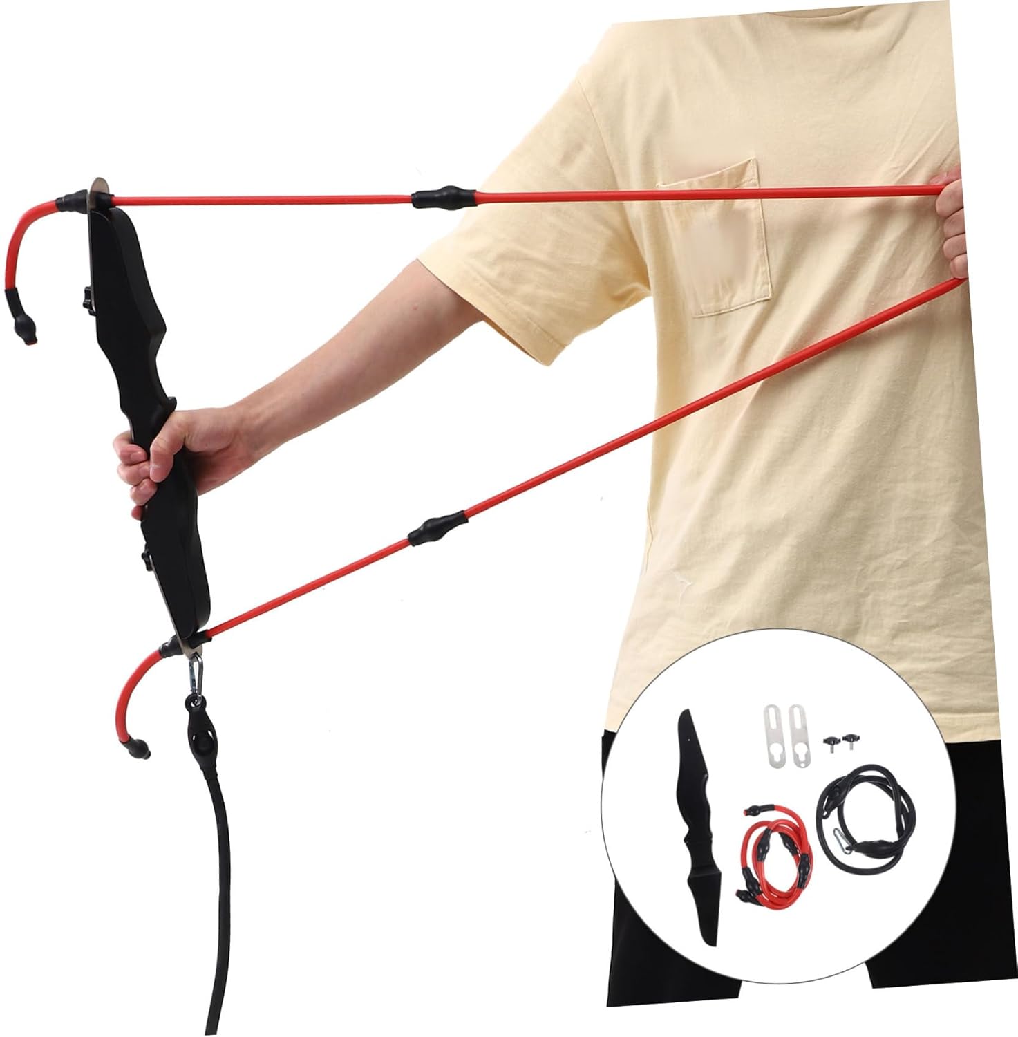 Yardwe Archery Tensioner for Youth Bow Bow Puller Stretch Band Strength Training