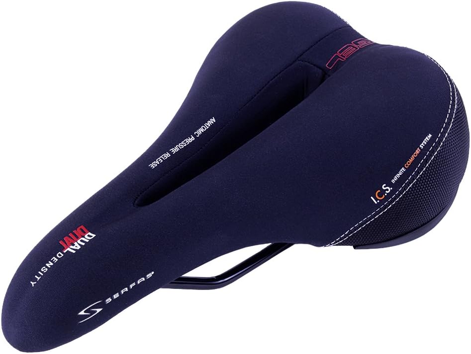 Serfas Dual Density Men's Bicycle Saddle with Cutout