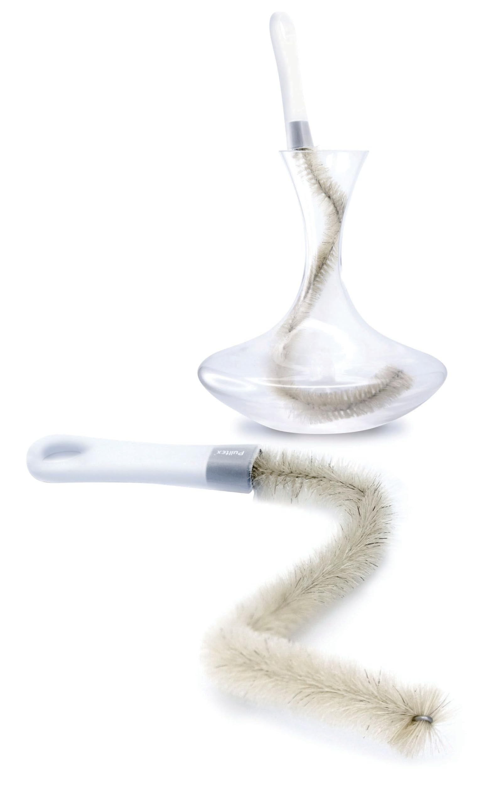 Pulltex Decanter Cleaner-Flexible Cleaning Brush, Multi-Coloured, vino