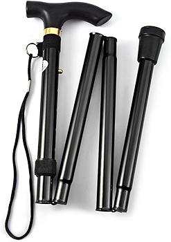 折叠轻便步行杖 铝合金可调节旅行手杖