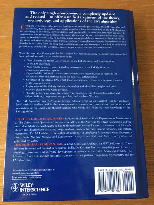 Amazon.co.jp: The EM Algorithm and Extensions 2nd ed