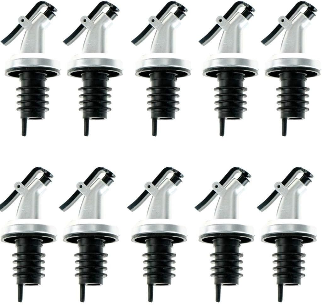 huxius 10Pcs Pour Spouts,Spirit Pourer Olive Oil Pourer