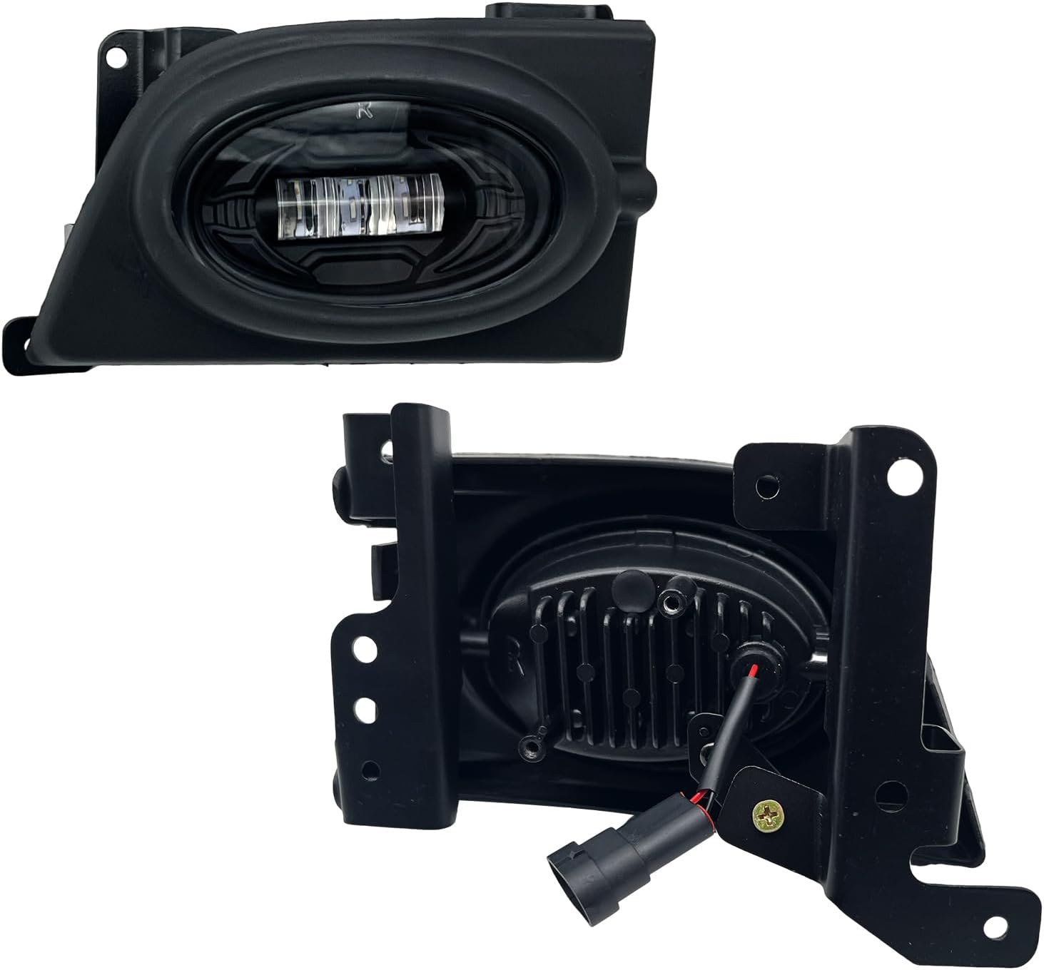 LED Fog Lights for 2006 2007 2008 Honda Civic 4 Door 1 Pair Of Front Bumper Driving Fog Lamps - Clear Lens
