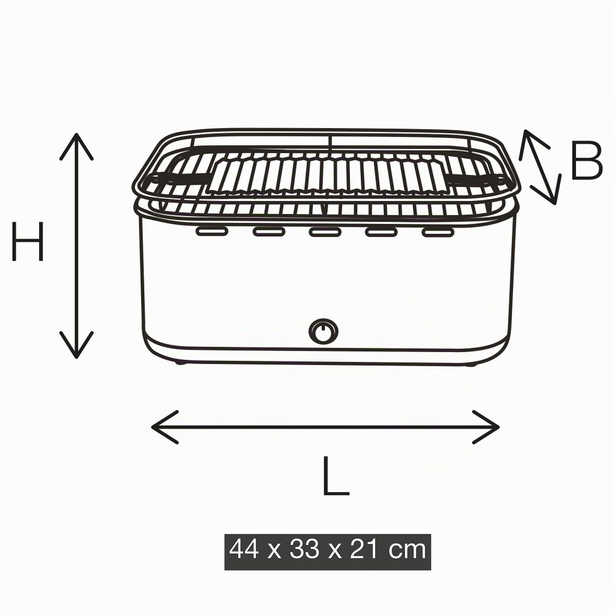 Barbecook Carlo Barbecue portatile senza fumo, barbecue a carbone, piccolo barbecue lavabile in lavastoviglie, giallo