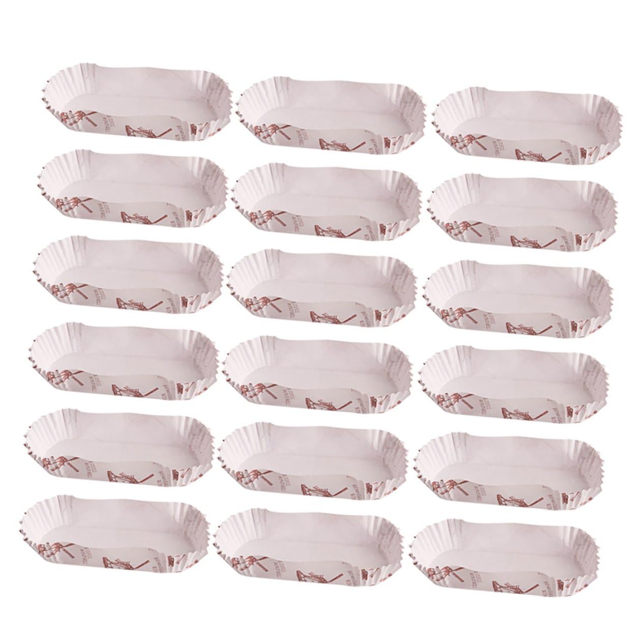 600piezas Moldes Ovalados Para Hornear Capacillos Para Cupcakes Bandejas De Barco