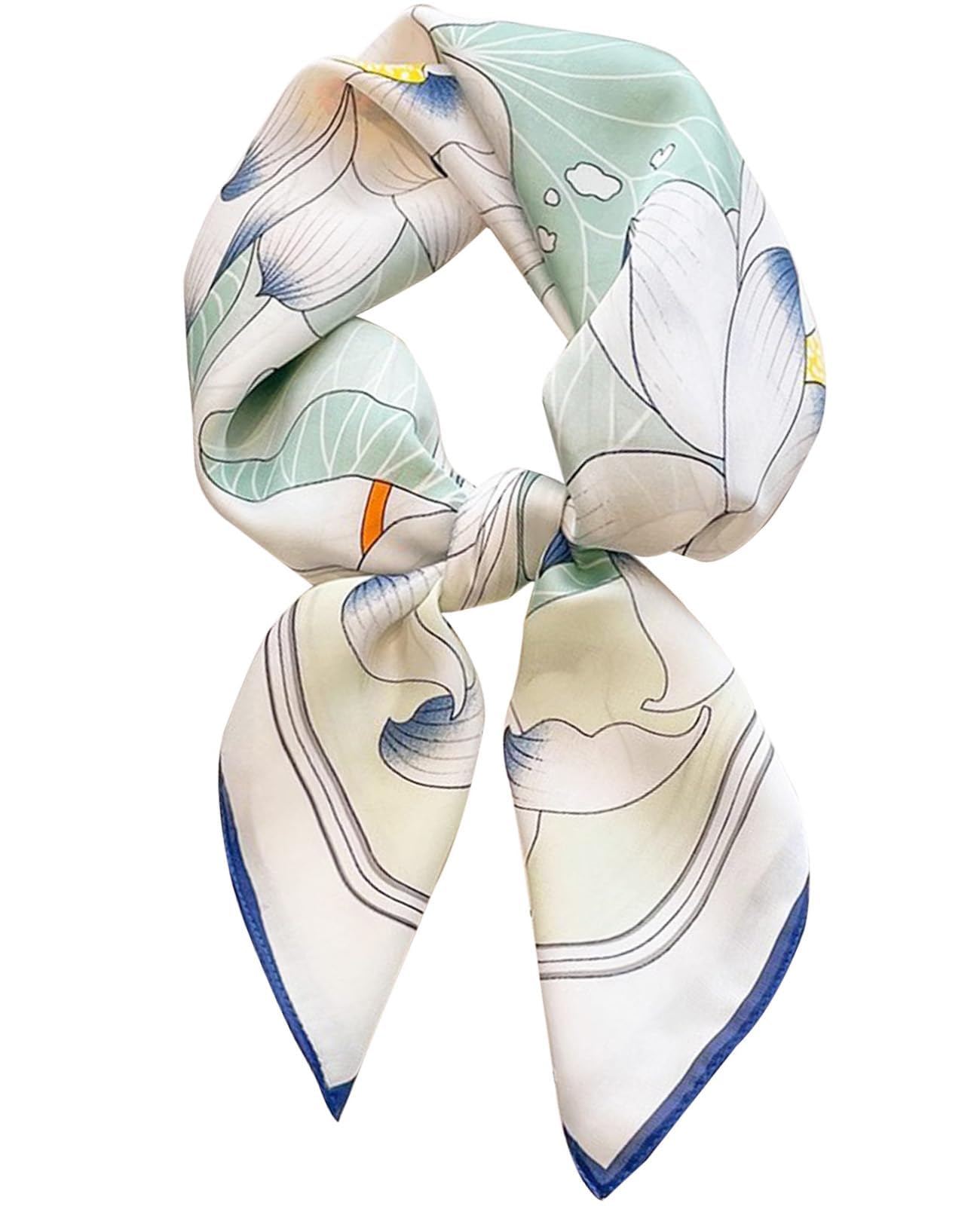 Silk Scarf for Women, Stylish Satin Scarf 70x70cm Square,Scarf for Women Elegant Head and Neck Accessory for Fashion, Travel and Gifting