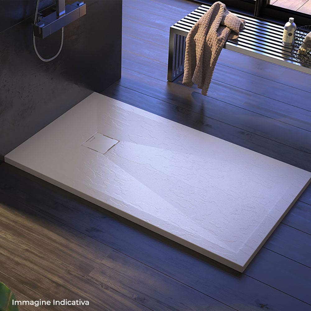 Piatto Doccia 70x90 cm in Pietra Maier Aura Bianco