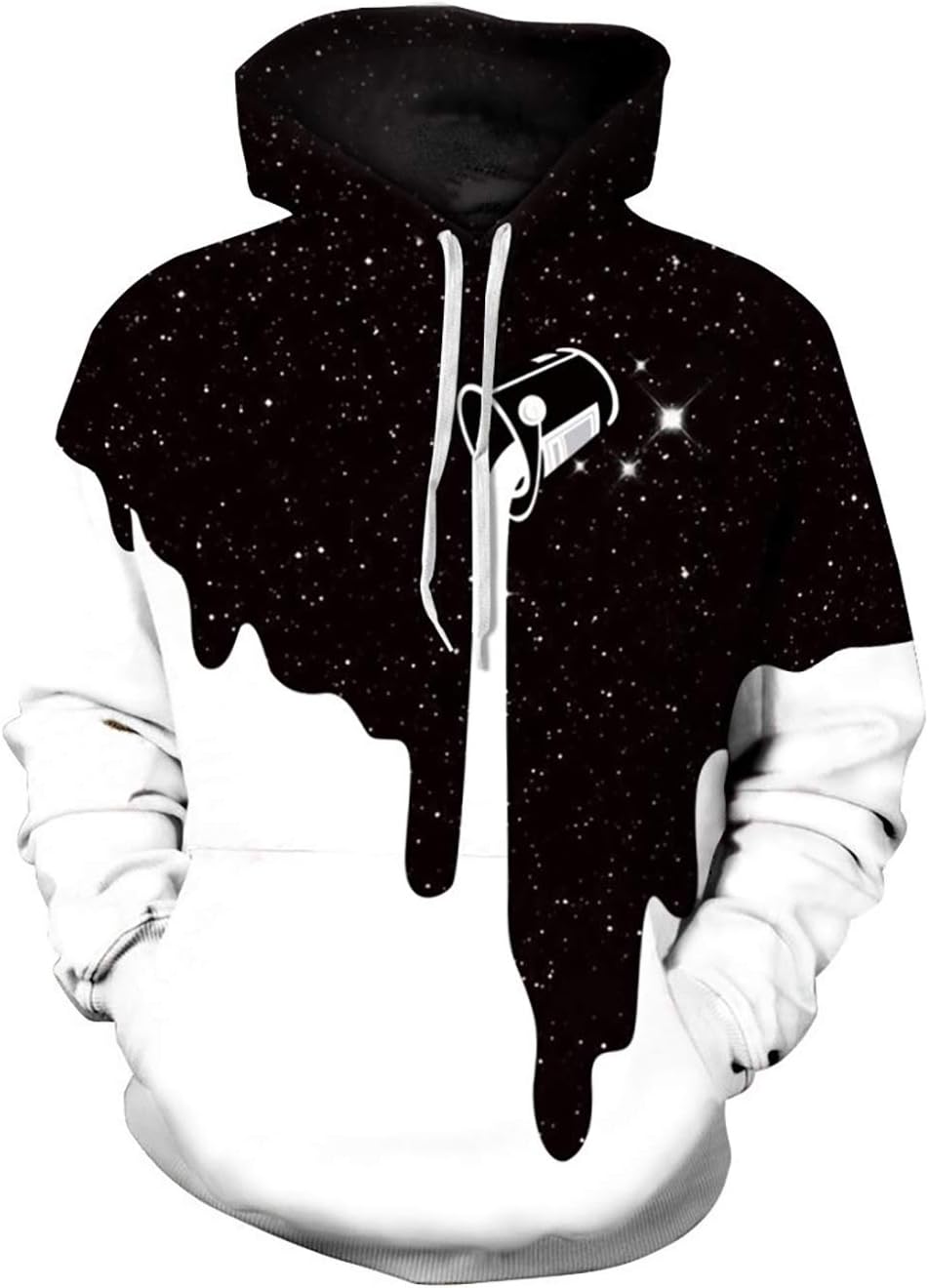 Sudaderas con capucha unisex para adultos que gotea pintura que