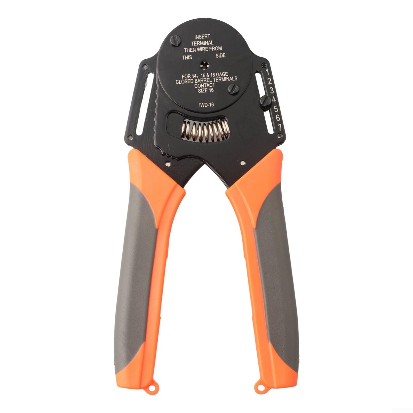 Alicates de crimpado de alambre, herramienta crimpadora manual para conectores de terminales de cable eléctrico, accesorios profesionales de electricista (IWD-16)