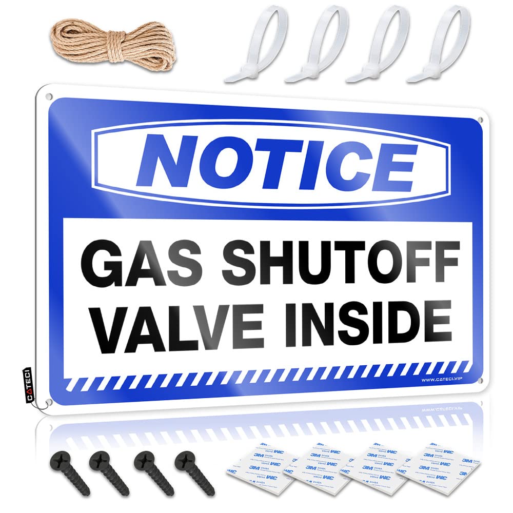 ZTBBDNQHA Funny Signs For Bedroom Notice Gas Shutoff Valve Inside Tin Sign Bar Sign For Home Decor Bar Signs For Man Cave(30X40CM)