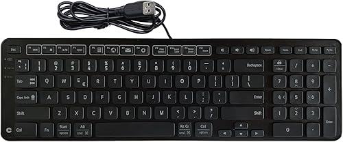 Contour Design Balance Keyboard Wired - Teclado ergonómico con cable compatible con computadoras Mac y PC, teclado de computadora para mayor