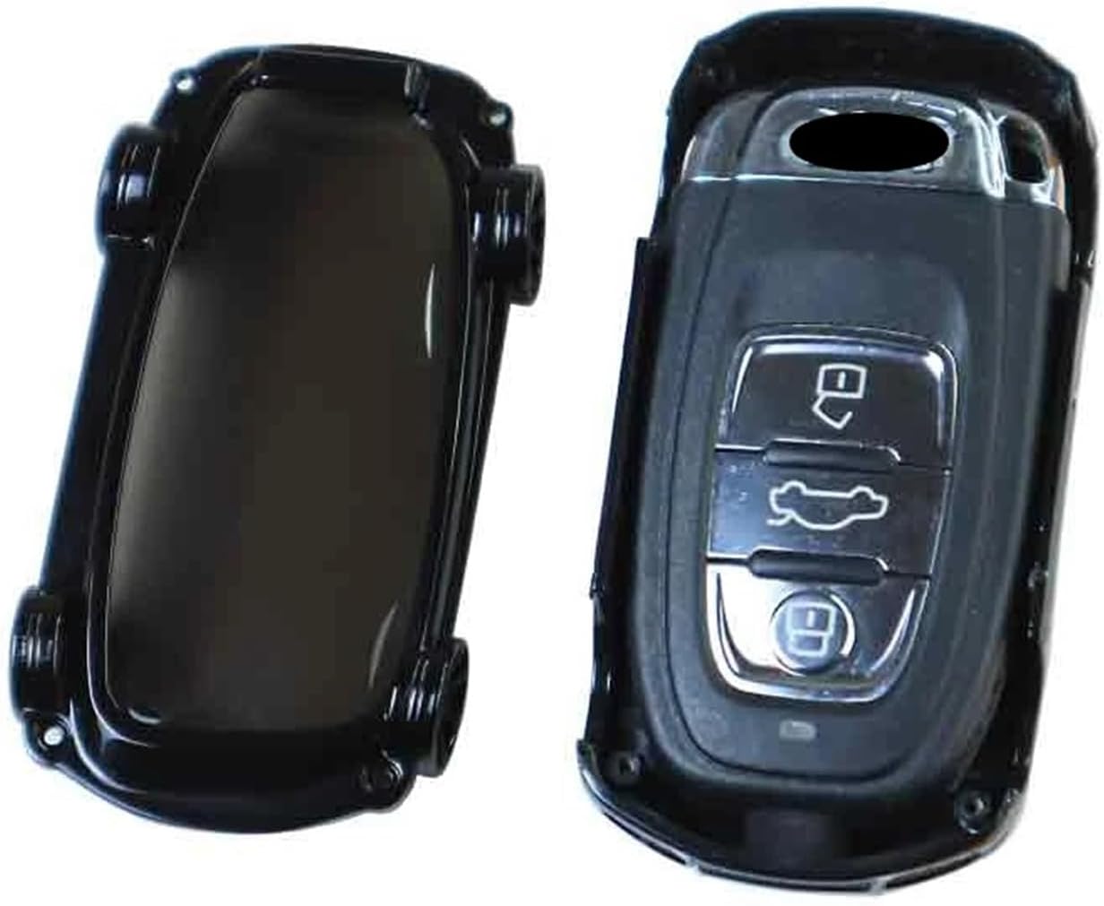 Car Shape Model Car Key Fob Case Cover Bag Protector Compatible With AUDI A4l A6l A3 A5 A7 Q5 A8 A7 Q5 Q7 TT Car Model Key Case