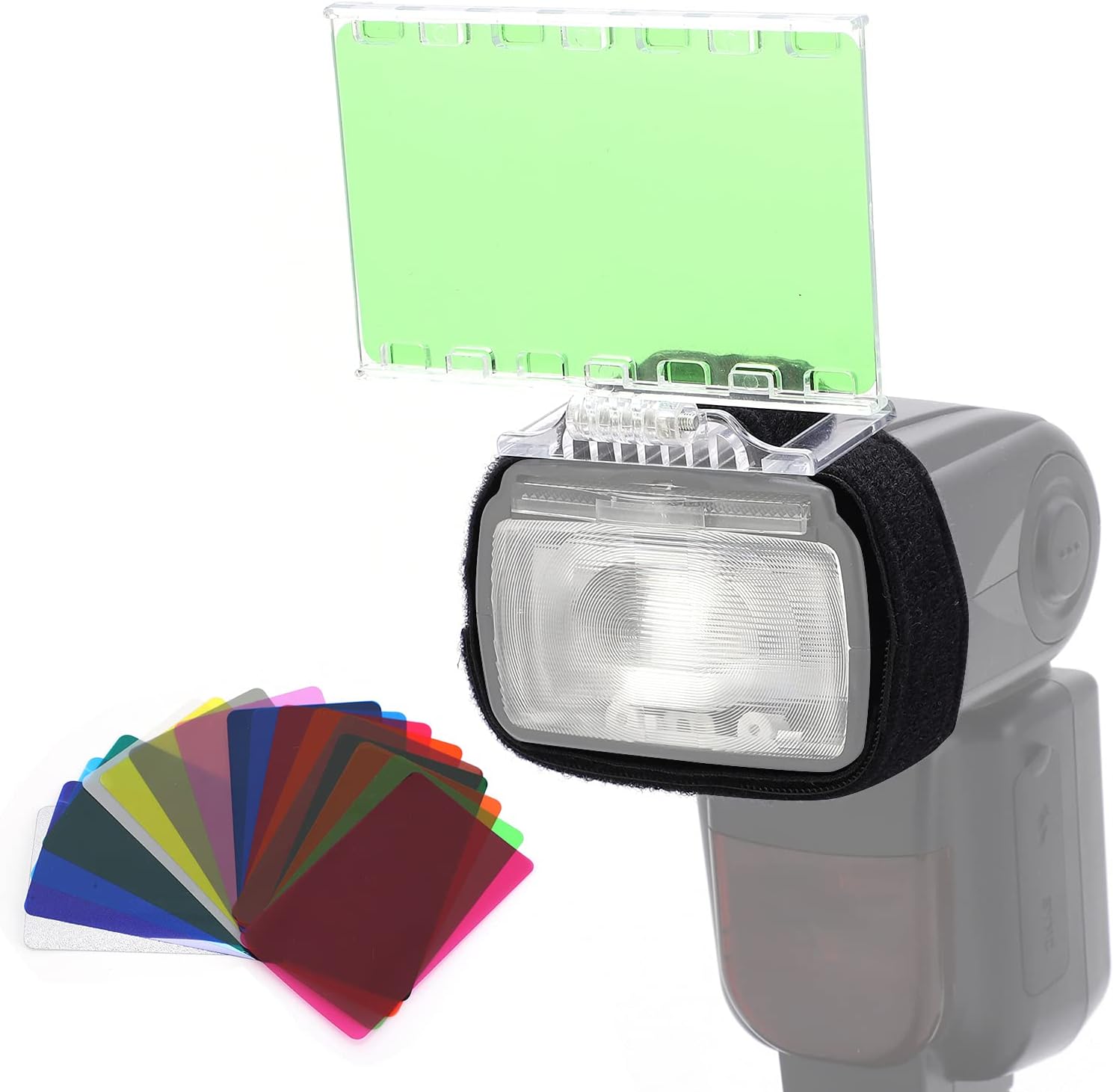 18 Pieces Universal Camera Flash Gels Transparent Color