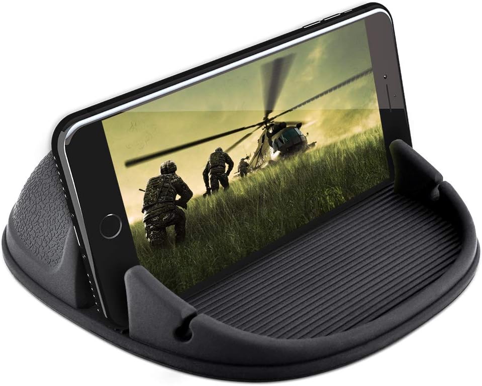 Car Phone Holder, HokoAcc Car Phone Mount Anti-Slip Silicone Dashboard Car Pad Mat Compatible iPhone X/8 Plus/7 Plus/6/6S Plus, Samsung Galaxy S8 Plus/Note 8/S7 and Other 3.0-7 inch Devices