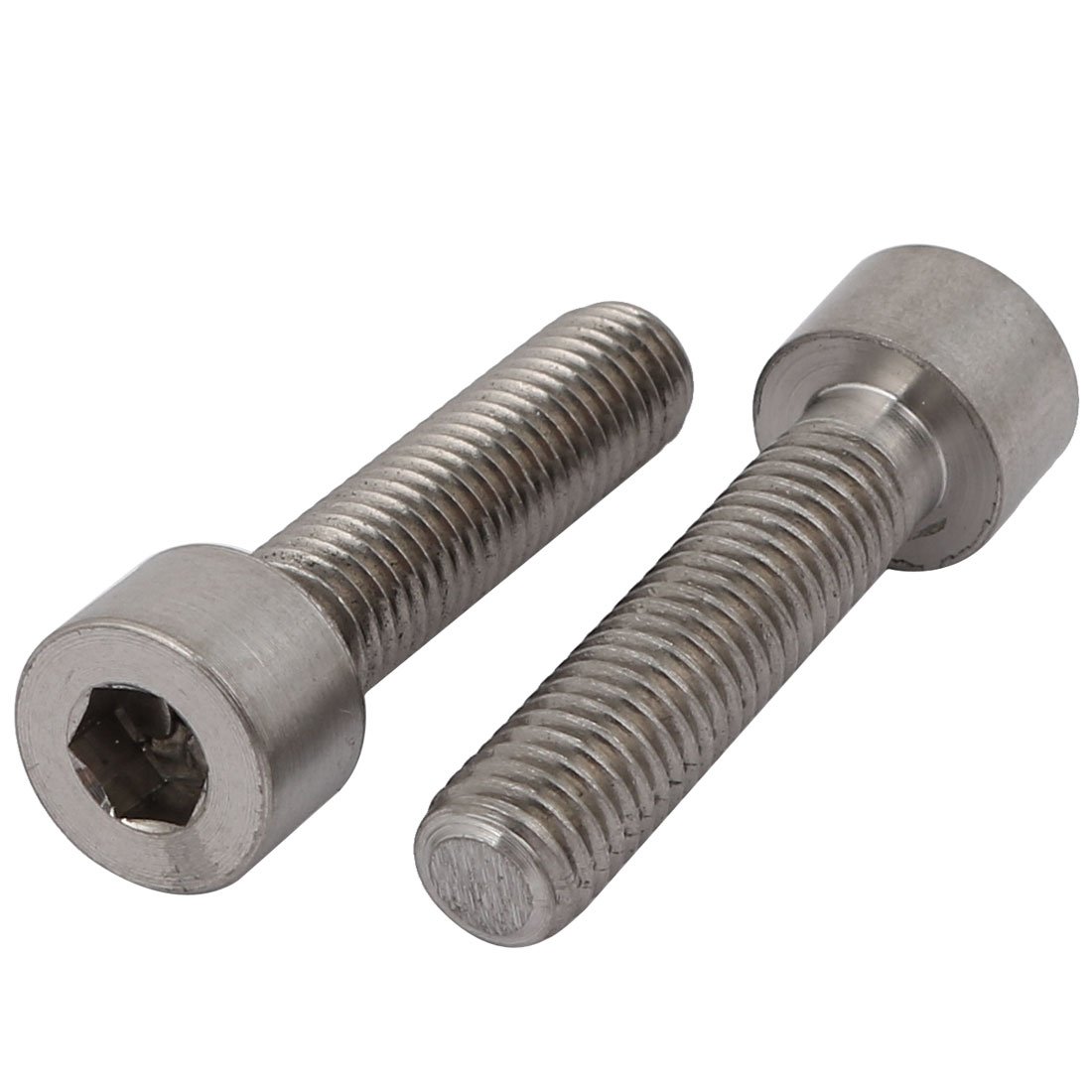 uxcell uxcell2 Pcs M8x35mm Thread Hex Socket Drive Cap Head Titanium ...