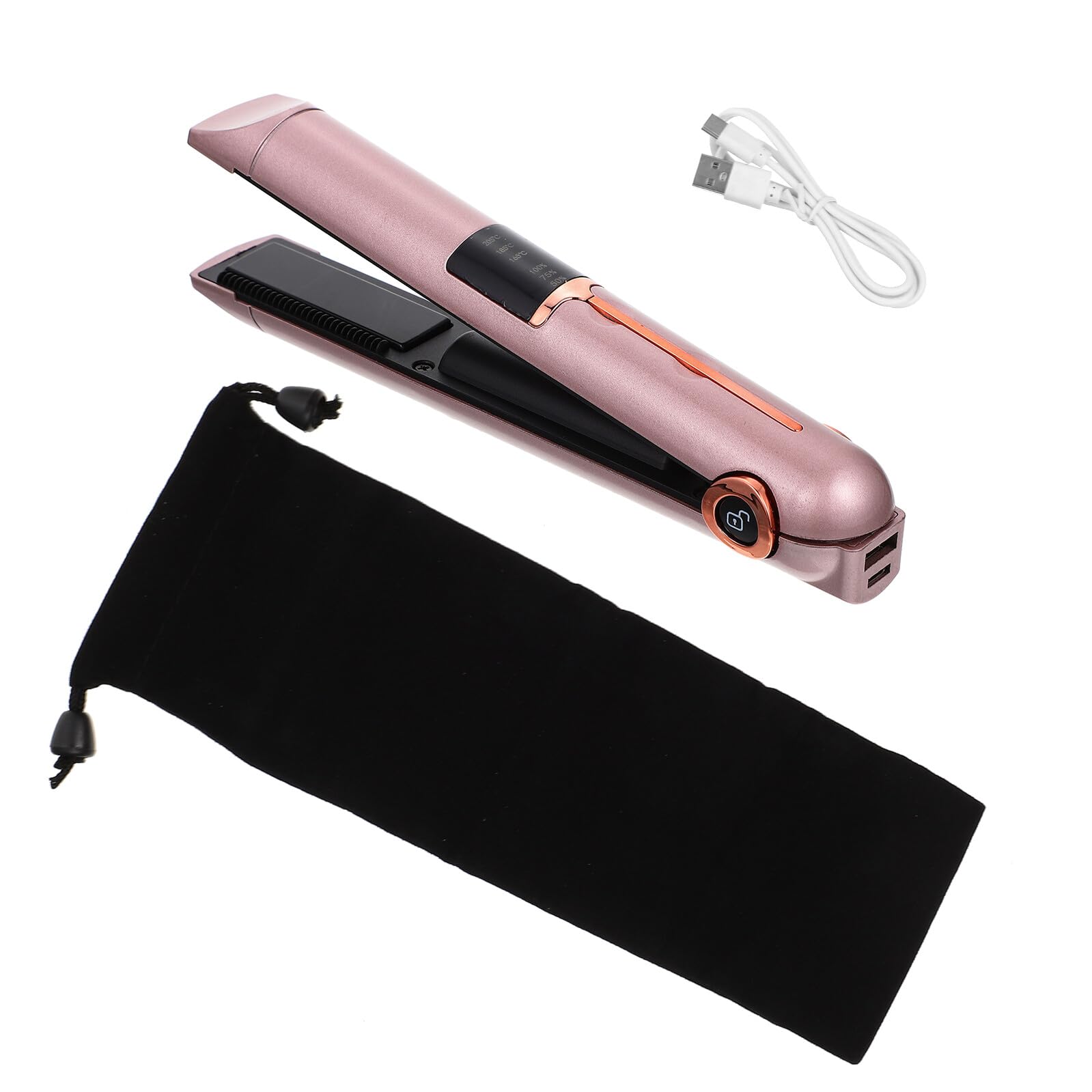 2-in-1 Profi Haarglätter Lockenstab und Glätteisen aus Kunststoff