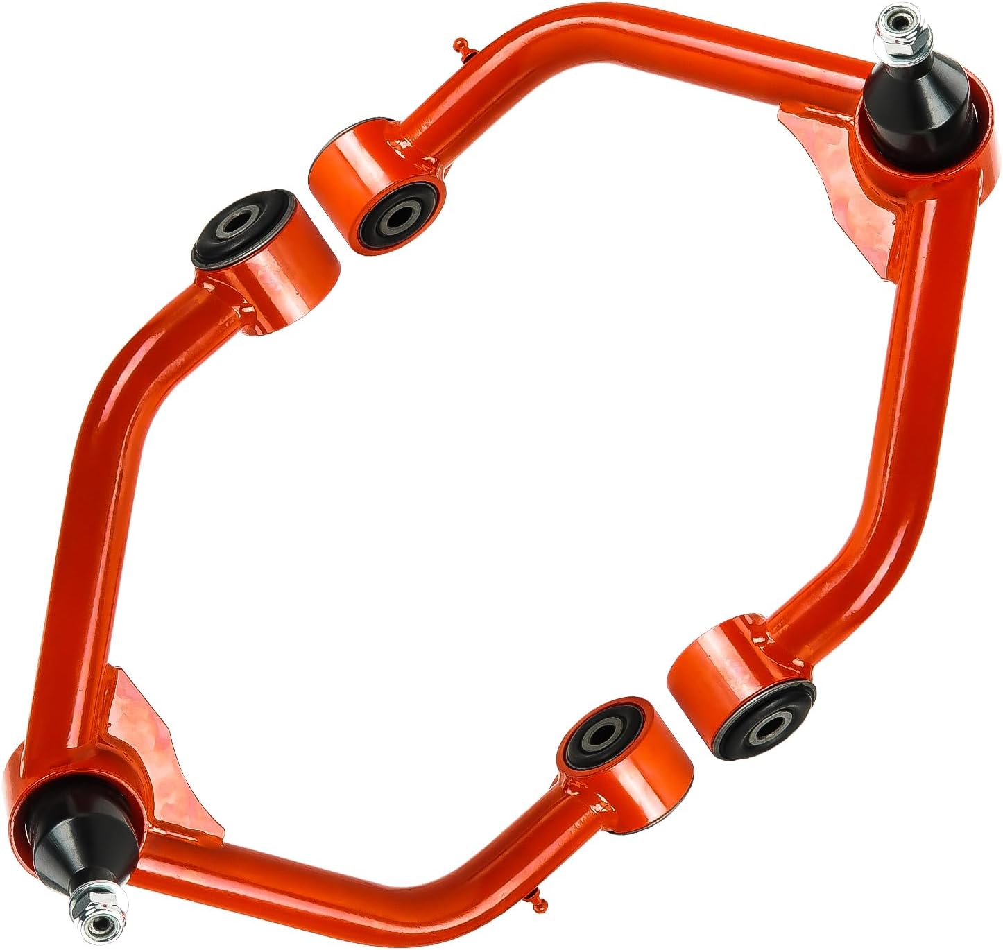 For 2-4" Lift Vehicles Front Upper Control Arms w/Ball Joint Compatible with 2011-2022 Ram 1500 2WD 4WD Suspension Control Arms Red, Extra 2 Ball Joints for Replacement