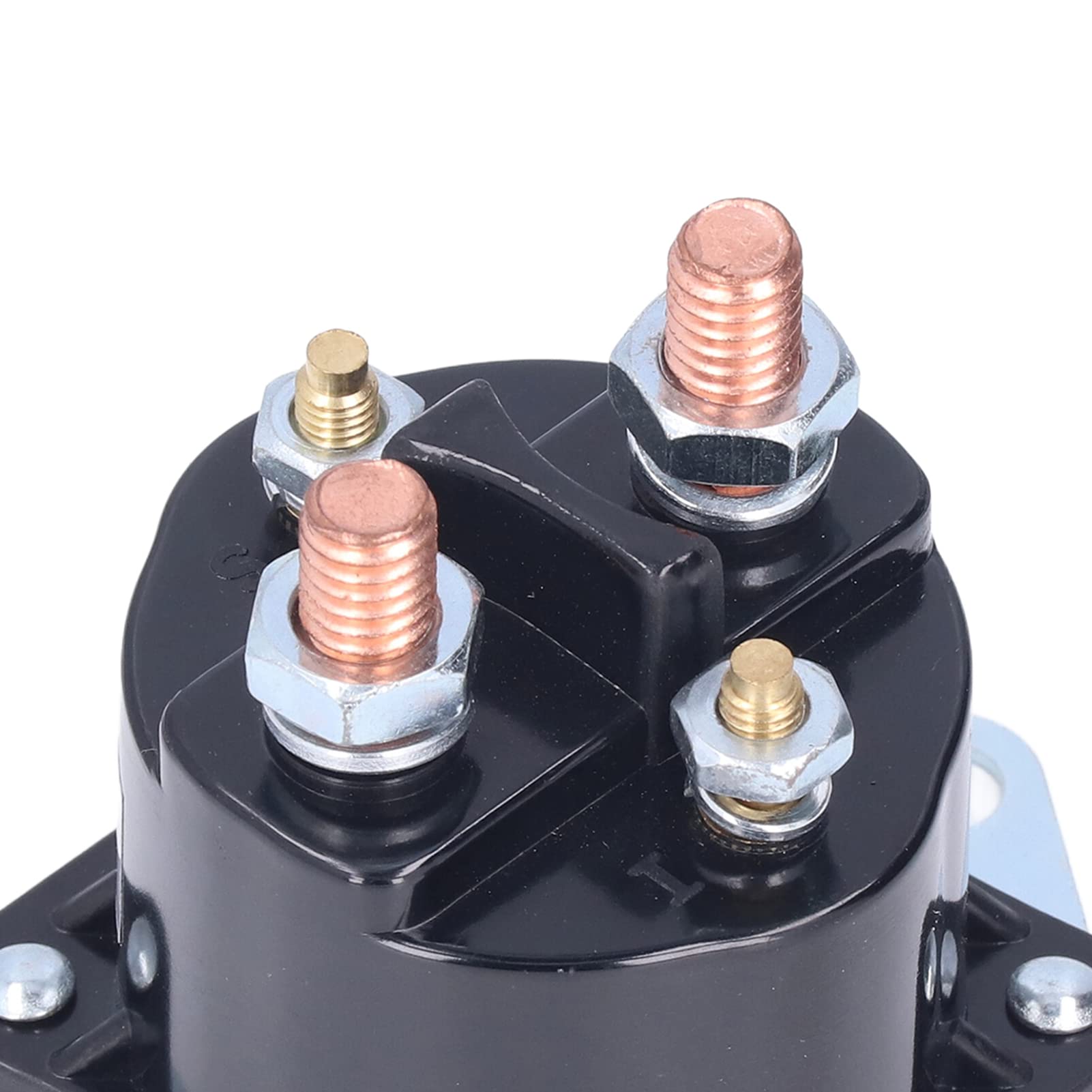 Keenso Club Car Starter Solenoide, 12V Club Car Contactor 4 Terminales Relé de Solenoide de Arranque 1013609 Reemplazo para Carryall Series 1992-1997, DS Series 1984-2007 Relés