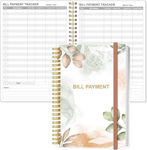 Miniatura 12 de Cuaderno de seguimiento de pagos de facturas, organizador mensual de facturas y planificador para presupuestos personales financieros, organizador