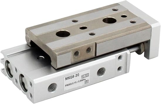 1PCS Air Slide Table MXQL Dual Rod Rail Slide air Pneumatic Cylinder bore 6 8 12 16 20 25mm Stroke 10 20 30 40 50mm 75 mmMXQ6L,100mm Stroke