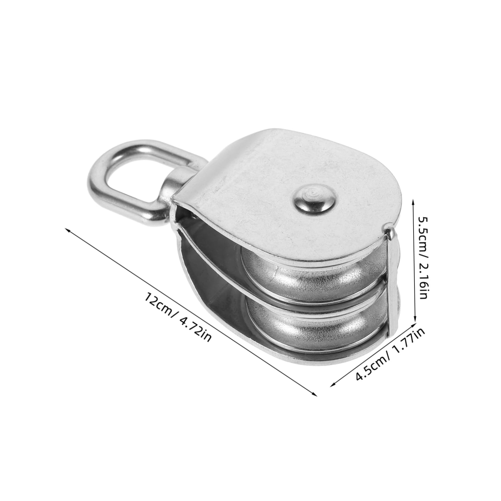 NAMOARLY Stainless Steel Cable Pulley Wheel Winch Pulley Block for Rope Wire Marine Use Weight Lifting Towing