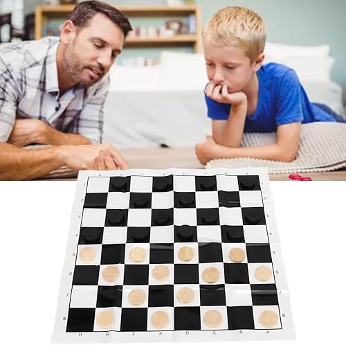 Miniatura 2 de Dilwe Juego de tablero de ajedrez de piezas portátil plegable de madera juego de mesa internacional