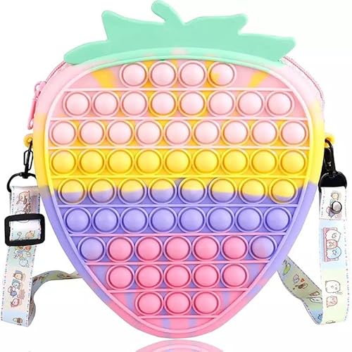 Bolsa poppet infantil. Menina, escola, Bolsa pop. Brinquedo de silicone. Brinquedo Relaxante. Sensor