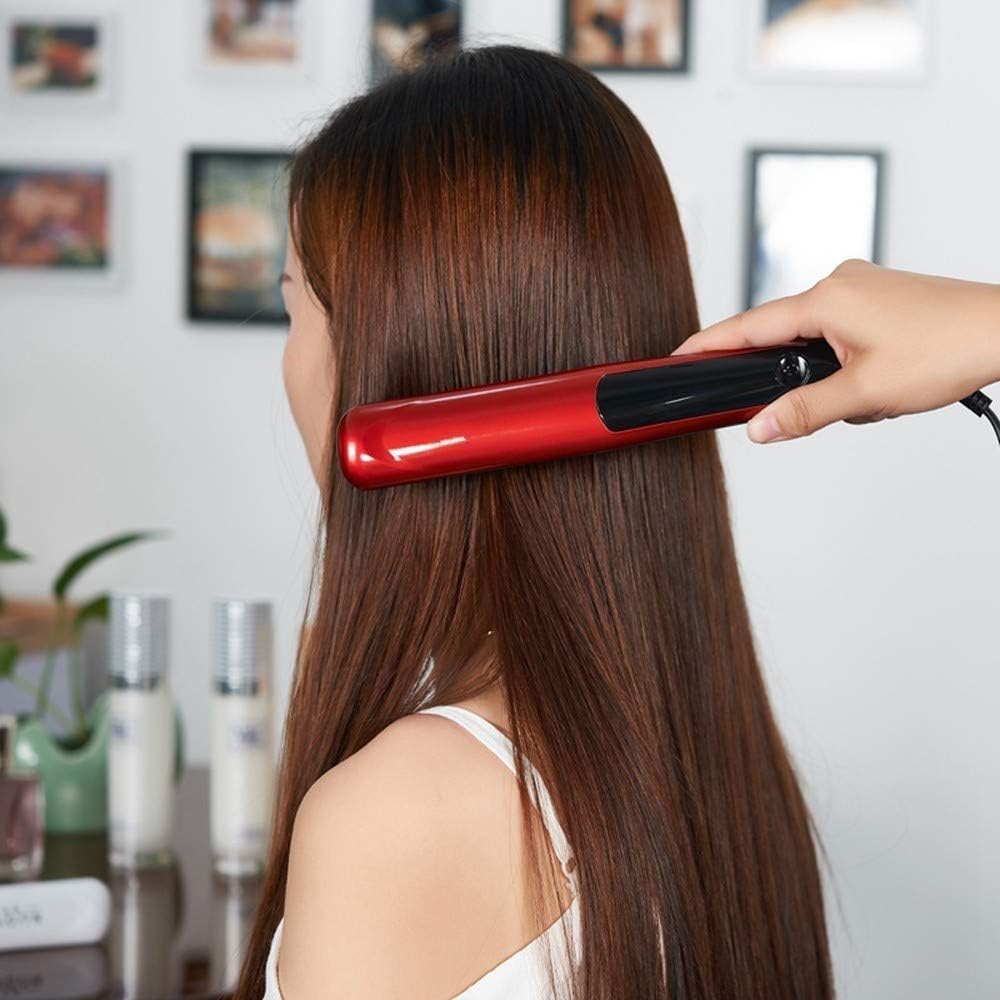 Hair Straightener，Flat Iron for Styling: 2 in 1 Curling and Straightening for Women, for All Types and Lengths – Non-Damaging Ceramic Plates, Adjustable Temperature