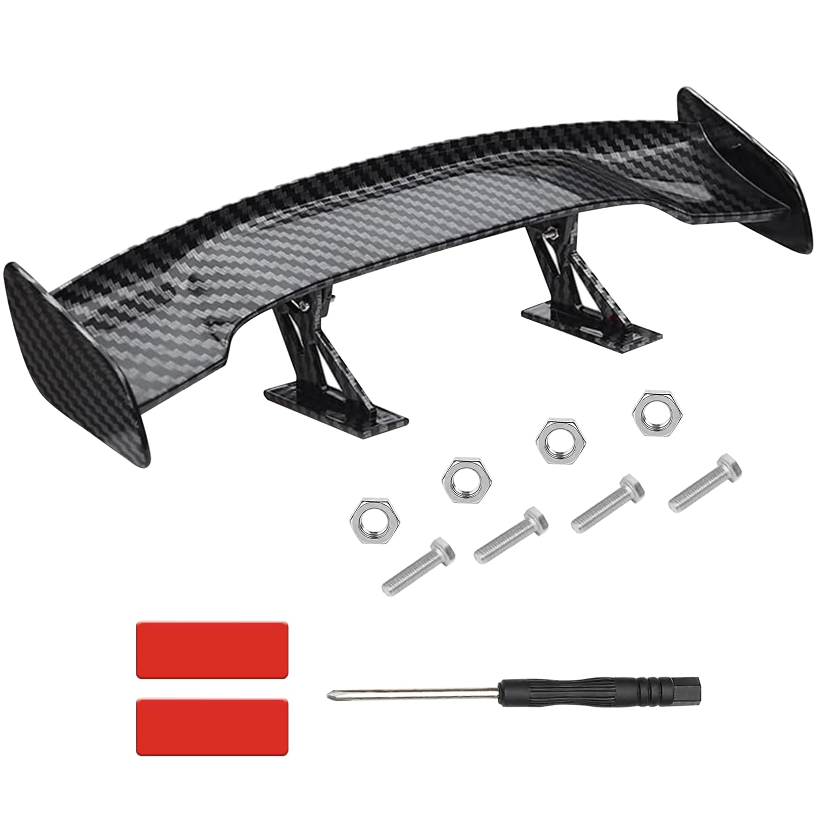 Auto Mini Spoiler Wing, uniwersalny tylny spojler, mini tylny spojler bez perforacji, dekoracja bez perforacji zapewniająca stabilność samochodu, może służyć do dekoracji, stabilności pojazdu