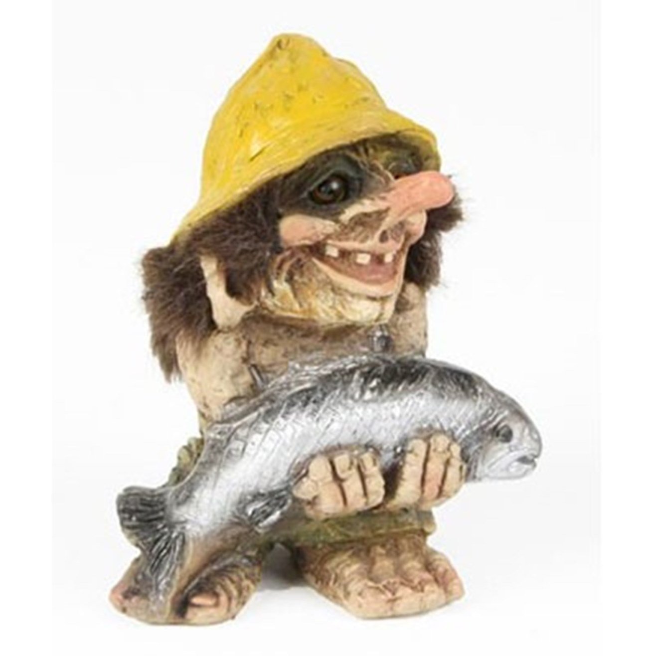 Troll with a fish art 062 statue fantastique pour embellir votre bureau