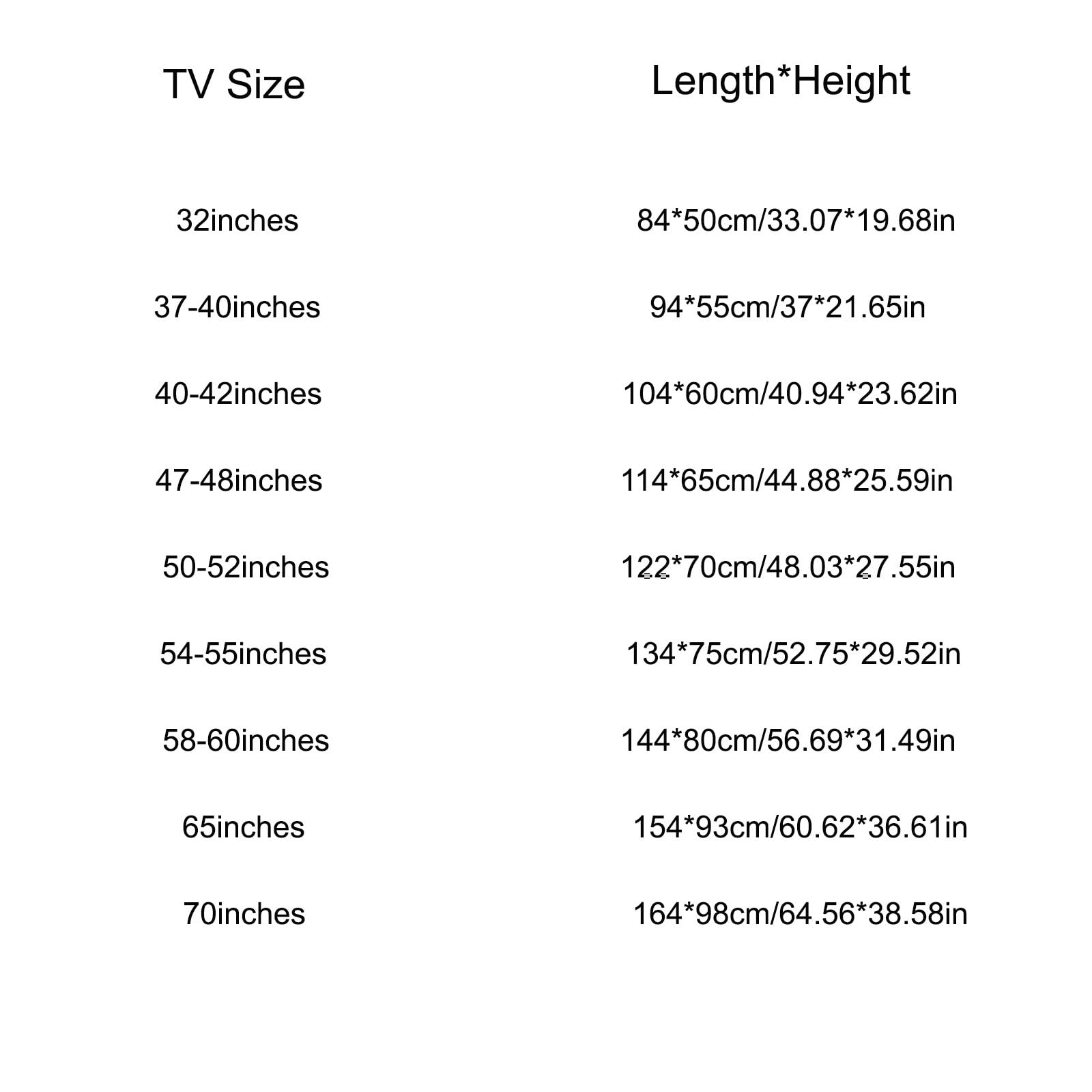 Koronka Led Pokrowiec Na Telewizor Do Wnętrz Do Do zawieszenia Stołowych Osłona Przeciwpyłowa Do Telewizora Nie Trzeba Zdejmować Osłona Tv Dekoracyjna(70inches)