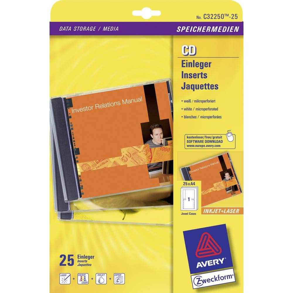 AVERY Zweckform C32250-25 CD-Einleger