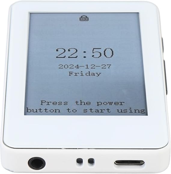 Ink Screen Book Reader, EInk Display, Portable Electric Reader with 2.7 Inch Touchscreen, BT MP3 Player, Long Battery Life Music Playback