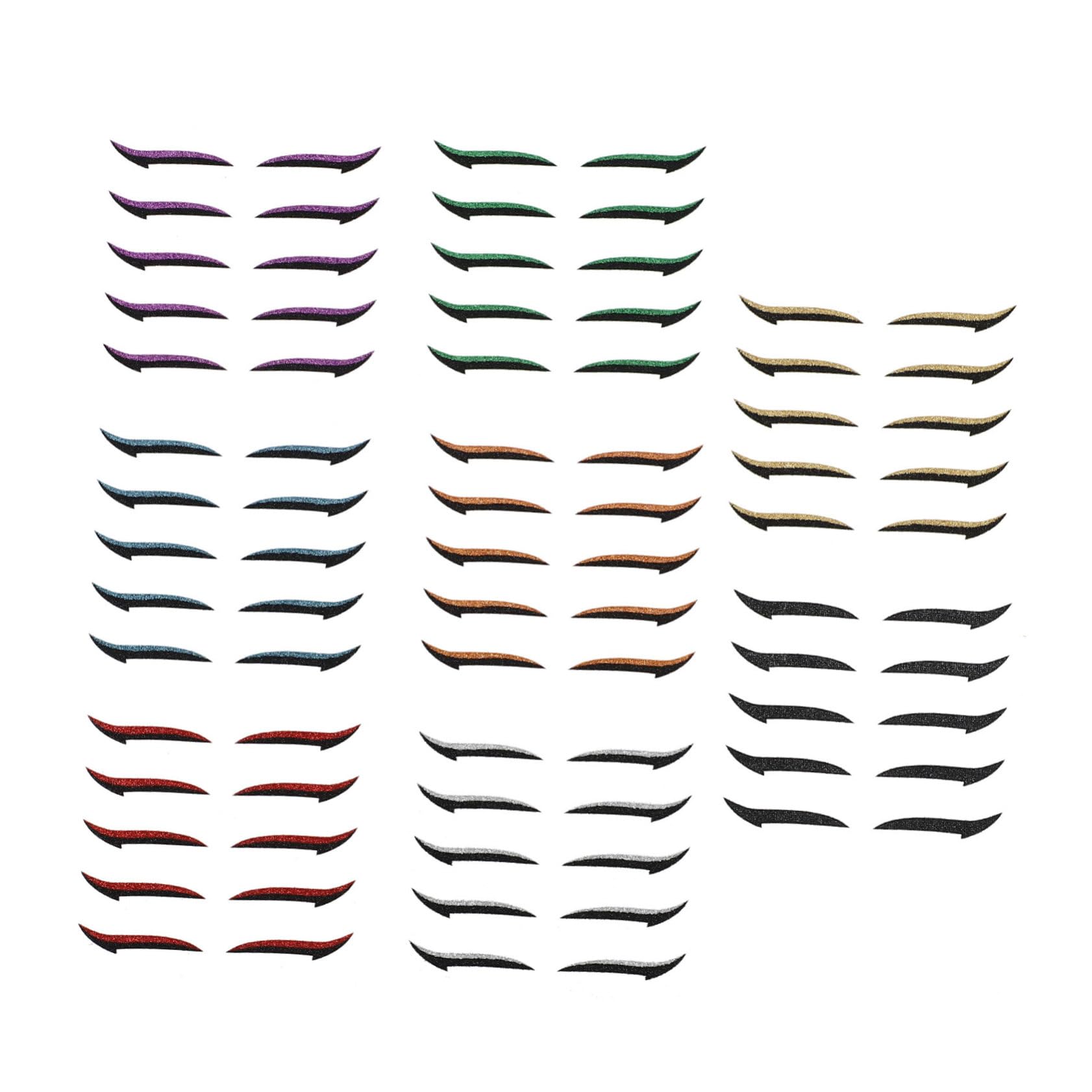 200pares Pegatinas De Delineador De Ojos Autoadhesivas De Tiras De Párpado Doble Para Maquillaje Rápido y Solución Para Ojos Pequeños y Delineado Preciso