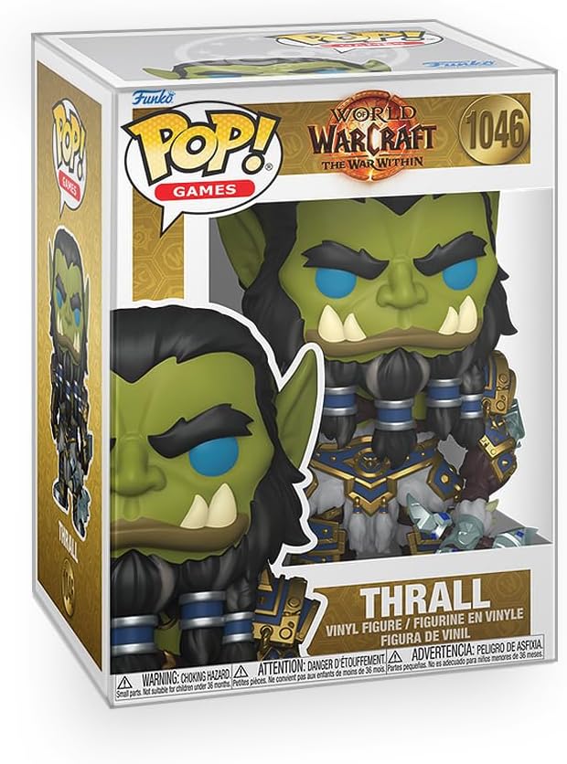 Pop Games: World of Warcraft - Thrall (The War Within) Vinyl Figure Included with Box Protector Compatible for Funko