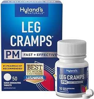 Hyland's, Leg Cramps PM Tablets, Nighttime Formula, Natural Relief of Calf, Foot and Leg Cramps at Night, Quick Dissolving...