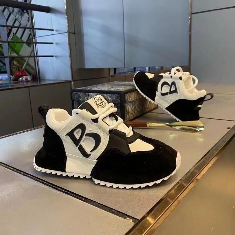 Men's Platform Loafers 2025 - Chunky Casual Sneakers with Hidden Height Increase Soft Sole Lightweight Comfortable Round Toe Lace Up Shoes for Daily Walking Fall Winter Season4