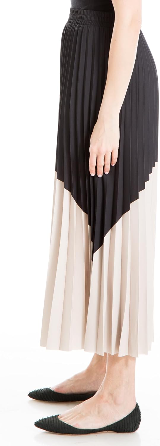 Max Studio Women's Maxi Pleated Colorblock Skirt - Image 4