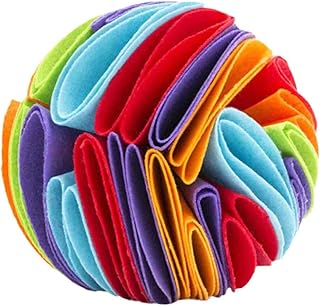 YUANstore Dog Sniffing Ball Puzzle Toys Increase IQ Slow Dispensing Feeder Foldable Dog Nose Sniff Toy Pet Training Games Intelligence Toy