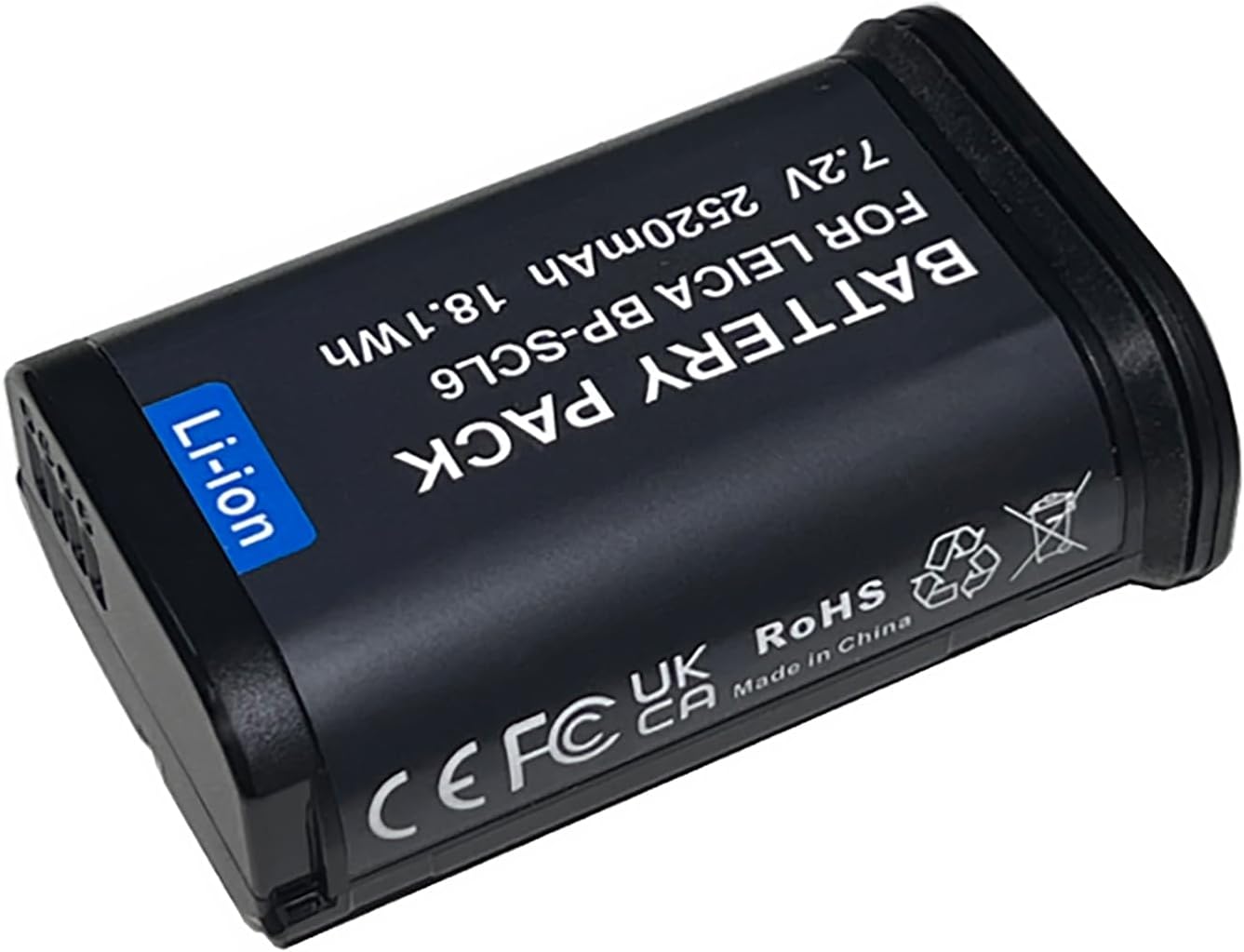 Digital Nc BP-SCL6 Battery, Compatible with Leica BC-SCL6, Also Compatible with Leica Q3, Q2, SL2, SL2-S, SL3, SL3-S