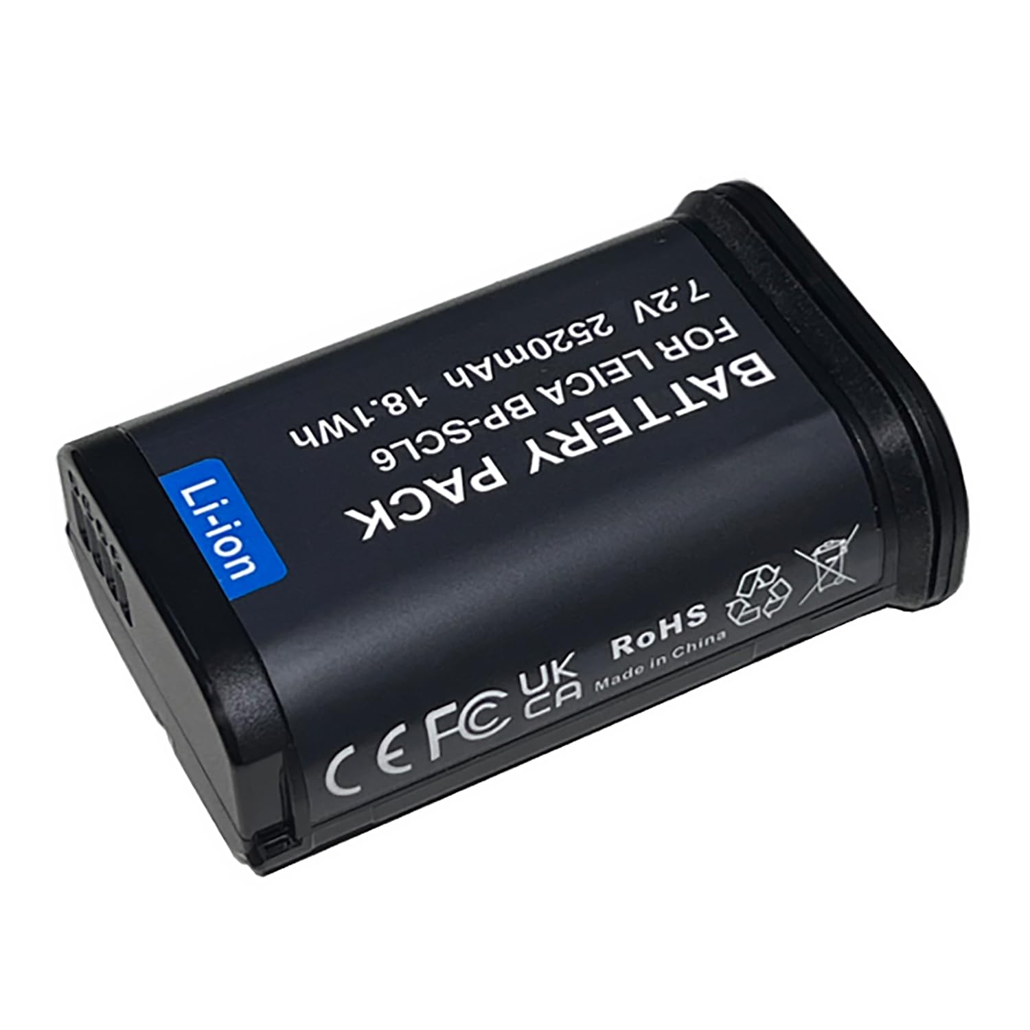 Batteria BP-SCL6 compatibile con Leica BC-SCL6, compatibile anche con Leica Q3, Q2, SL2, SL2-S, SL3, SL3-S
