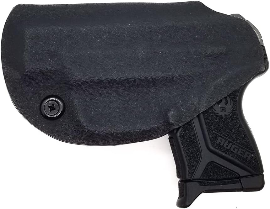 Black Jacket Holsters Gun Holsters | Inside Waistband Concealed Carry Holster | IWB KYDEX Firearm Accessories with Adjustable Retention & Full Sweat Shield (Black Left, Ruger LCP II)