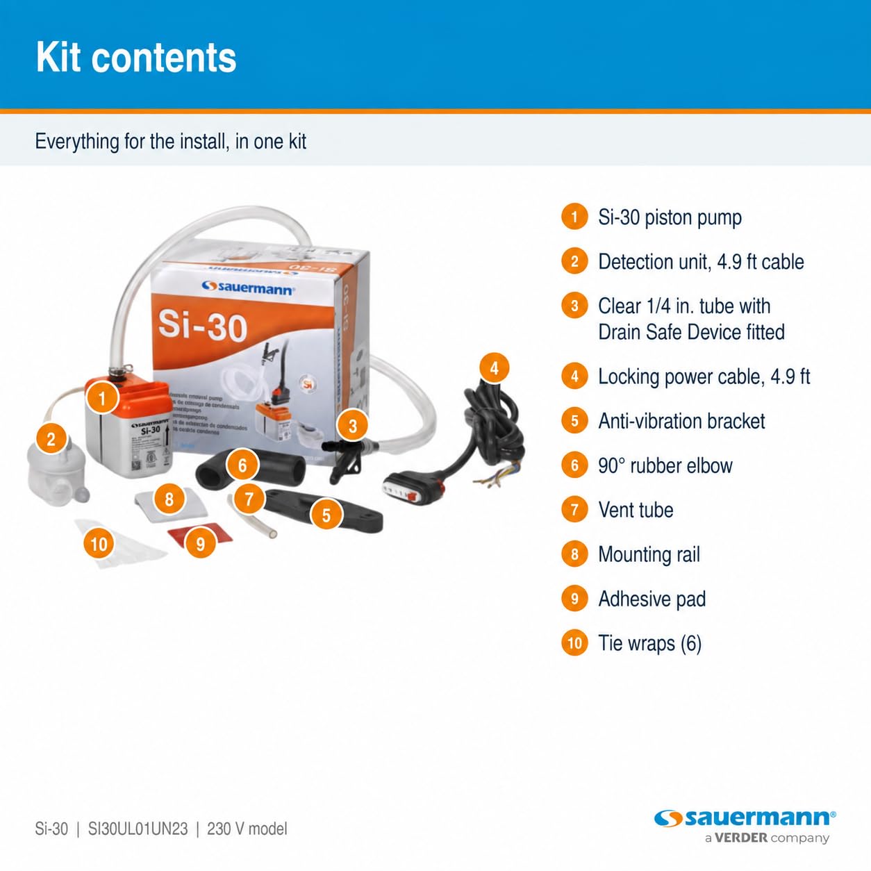 Sauermann Si-30 Condensate Pump - Ultra Quiet HVAC -5 Sauermann Si-30 Condensate Pump - Ultra Quiet HVAC -5