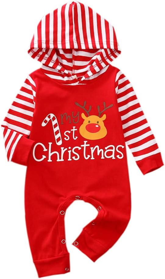 Newborn Christmas Romper with Hoodie Long Sleeve Ghana Ubuy