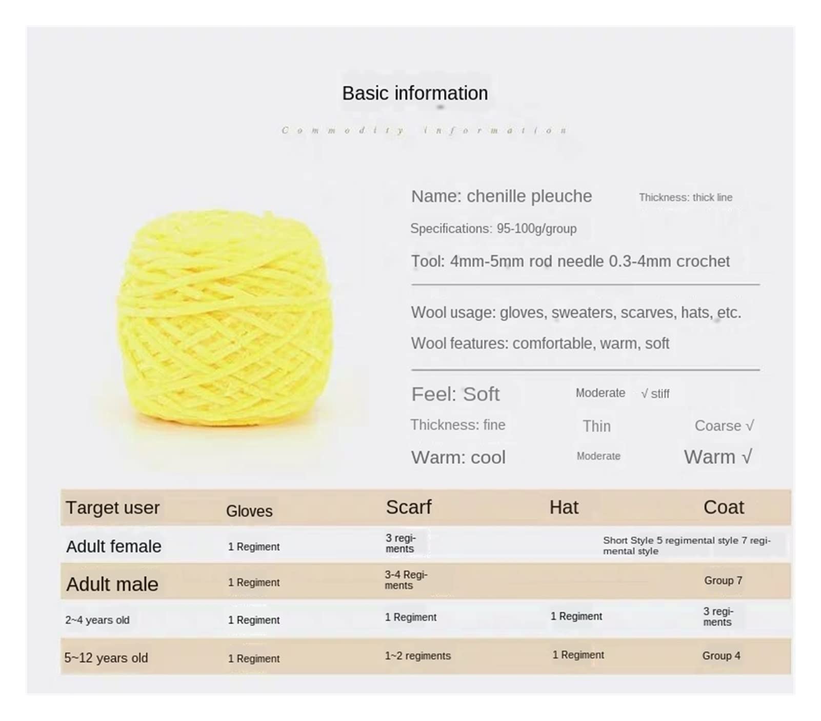 5 Pezzi 500g ciniglia Linee d'oro in Lana a Mano a Crochet a Crochet Fai da Te Sciarpa con Coperta for Sacchi Tessuti Lana Filati (Color : 8)