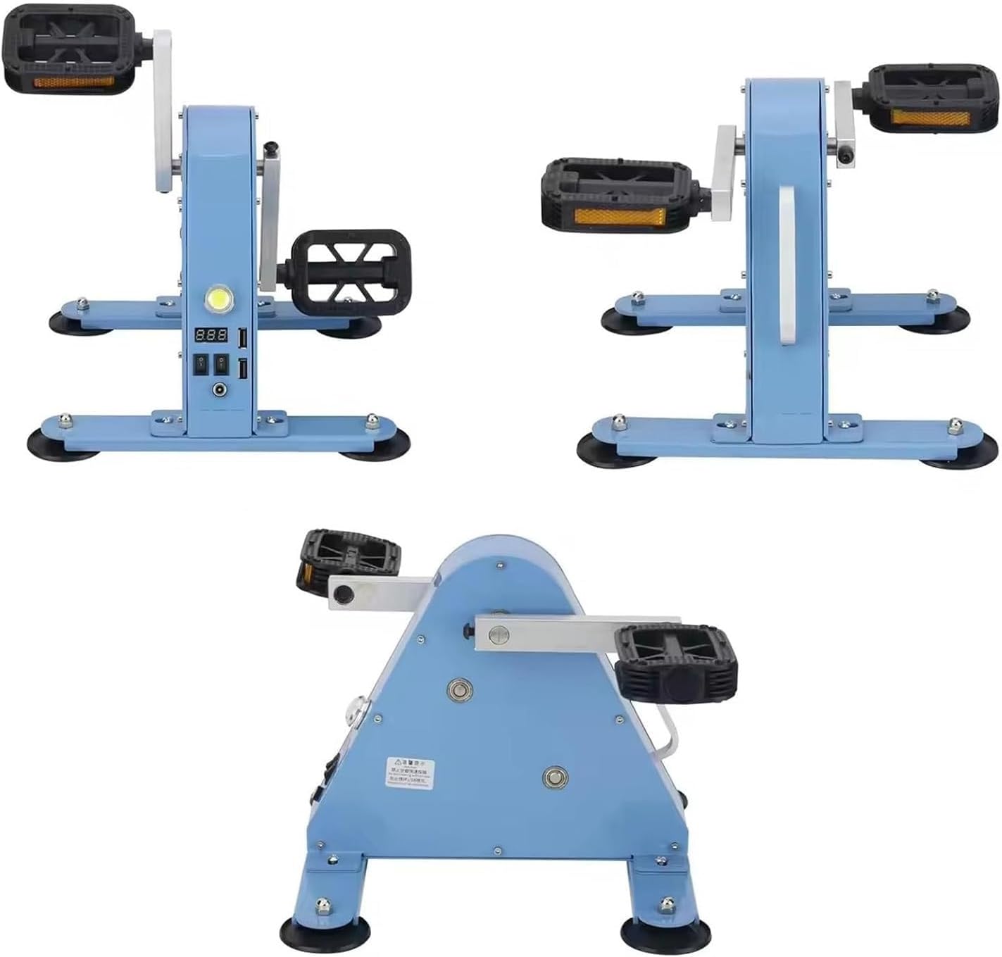 Foot Pedal Power Generator, Emergency Pedal Generators with 2 USB Fast Charging Sockets, 100w Portable Exercise Bike Generator, Led Lighting, Emergency Power Supply, for Outdoor