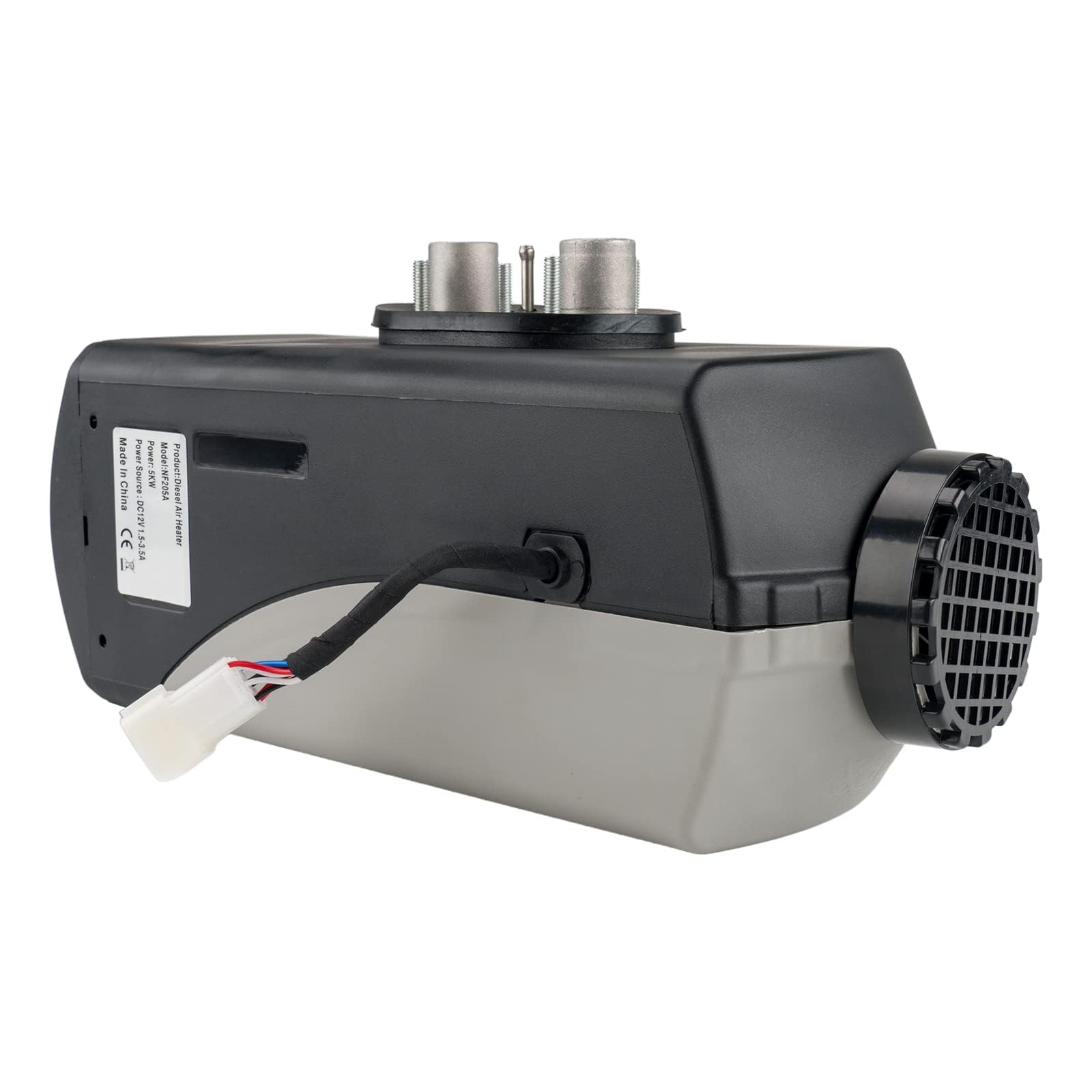 Ogrzewacz powietrza Diesel 12V 5KW, ogrzewanie postojowe Diesel, pasuje do samochodów, kamperów, ciężarówek, przyczep kempingowych i kamperów - szary