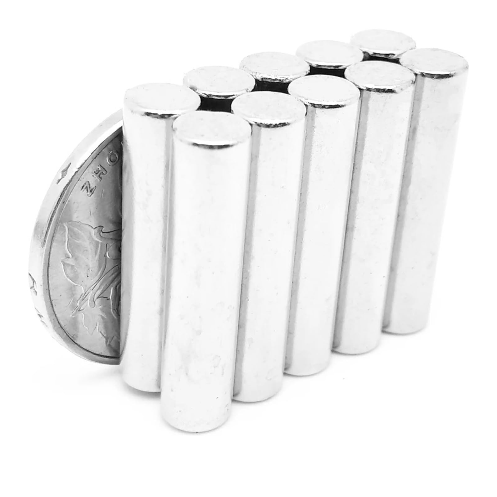 5~50 piezas de imán de tierras raras cilíndrico fuerte de 6 x 30 mm de espesor, imán de neodimio redondo de 6 x 30 mm, disco magnético pequeño de 6 x 30 mm N35(50PCS)